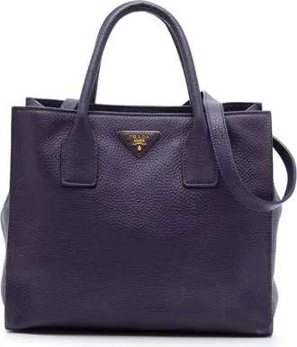 Prada Pre-owned Prada Vitello Daino Open Convertible Tote Ladies SDF1UN13AVW3H3G9