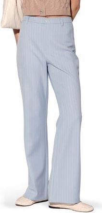 Walter Baker Nicola Pinstripe Pants in Stone Pinstripe at Nordstrom Rack, Size 12