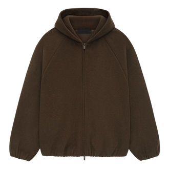 Fear of God SS25 Relaxed Brushed Hooded Jacket Brown 202HO246255F