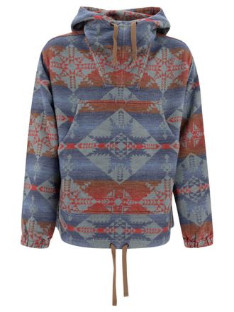 Beams Plus Mil Smock Jacquard Shaggy Hoodie