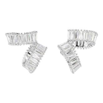 Swarovski Unisex Ariana Grande x Swarovski Ear Cuffs Baguette Cut White Rhodium-Plated 5720872