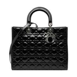 Dior Pre-owned Gestructurede Top Handle Tas - Dames - Pre-owned - Zwart - Maat: ONE Size