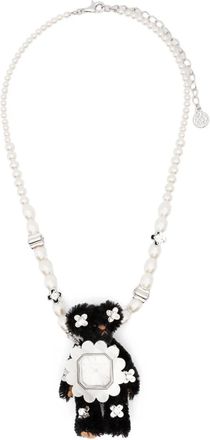 Yvmin Collana con perle - Nero