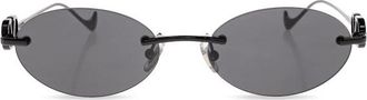 Valentino Garavani Ovale Randloze Zonnebril - unisex - Accessoires - Zwart - Maat: 53 MM