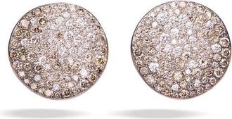 POMELLATO Sabbia Diamond Pav&eacute; Stud Earrings in Rose Gold at Nordstrom