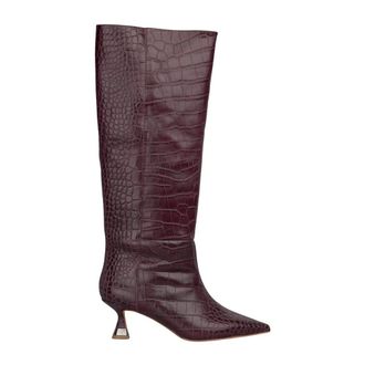 Alma En Pena Hoge laars mini hak - Dames - Laarzen met Hak - Rood - 39 EU - Schoenen