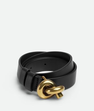 Bottega Veneta Knot Belt - Black - Women - 95 - 100% Calfskin