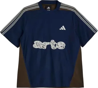adidas Fitness, Heren, Blauw, L, Polyester, Jersey T-Shirt