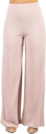 Hanita Wijde broek - Dames - Wijde Broeken - Roze - S - Polyester - Broeken