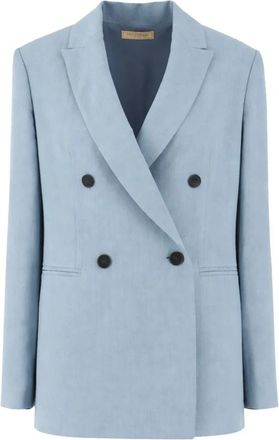 Antonelli Hime Blazer - Dames - Blazers - Blauw - 2XL - Leer - Jassen