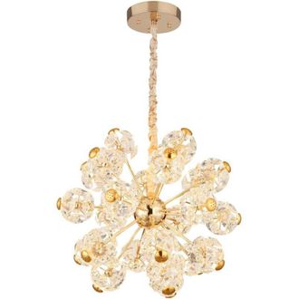 Globo Lighting Globo - L&aacute;mpara Colgante - Floriella - Dorado - Vidrio - &Oslash; 65cm