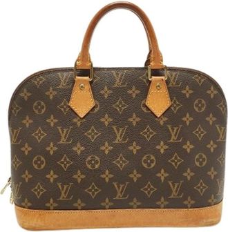 Louis Vuitton Pre-owned Coated Canvas Handtas - Dames - Vintage Handtas - Bruin - ONE Size - Vintage