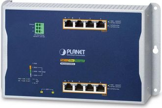 Planet Ip30, Ipv6/ipv4, 4-port Gestionado L2/l2+ Gigabit Ethernet (10/100/1000) Energ&iacute;a Sobre Ethernet (poe) Azul, Gris
