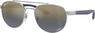 Ray-Ban RB3736CH Chromance Polarized 003/J0 Mens Sunglasses Silver Size 56