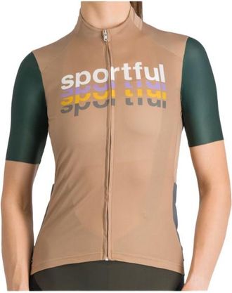 Sportful Supergiara Logo 2 Jersey Velotrikot f&uuml;r Damen | beige