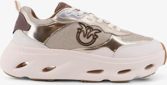 Pinko Sneakers Pink in pelle con inserti in nylon - PINKO - gender_Woman