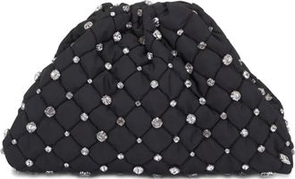 Maria La Rosa Clutch Game Strass mini - Nero