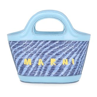 Marni Handbags, female, Blue, Size: ONE SIZE Tropicalia Micro