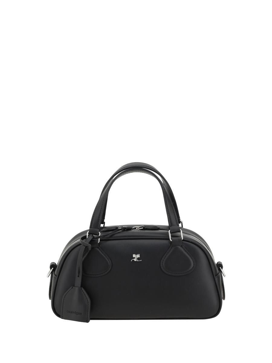 ハンドバッグ Courreges Black Leather Reedition Handbag REEDITION LEATHER BOWLING BAG - courrèges