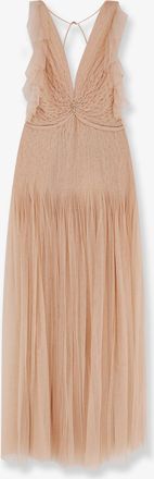 Elisabetta Franchi Vestito lungo Red Carpet con dettaglio strass - ELISABETTA FRANCHI - gender_Woman