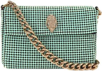 Kurt Geiger Kristal Adelaar Schoudertas - Dames - Schoudertassen - Groen - ONE Size - Tassen