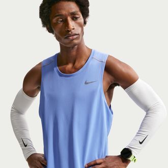 Nike Mens Miler Dri-FIT Running Tank Top in Blue | IF2018-494