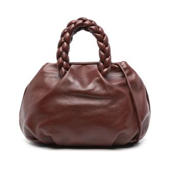 Hereu Handbags, female, Brown, Size: ONE SIZE Bombon M Supple Shiny