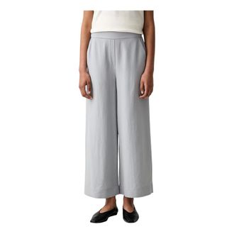Marc O'Polo Wijde broek - Dames - Wijde Broeken - Blauw - M - Linnen - Broeken