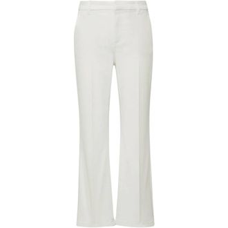 Comma Cropped broek - Dames - Broeken - Wit - Maat: L
