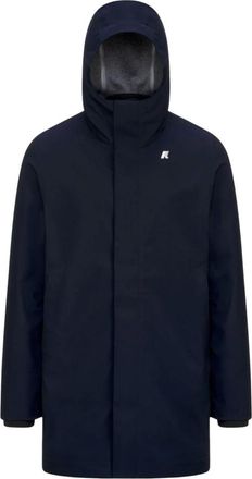 K-Way K-Way, Parkas, male, Blue, Size: 2XL Tommy Bonded Jersey