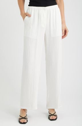 Theory Flowy Pants in White at Nordstrom, Size X-Large
