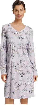 Hanro Sleep And Lounge Long Sleeve Nightgown Womens Clothing Secret Garden : MD, Cotton/Modal