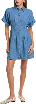 Madewell Denim Opal Linen-Blend Shirtdress