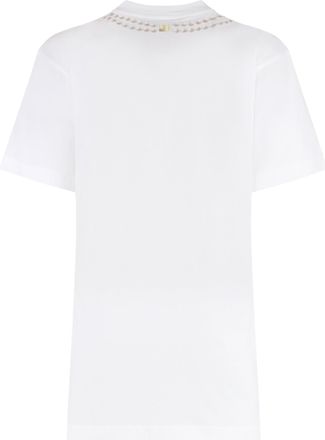 Moschino Womens T-Shirt Printed Cotton White T-Shirts & Jerseys