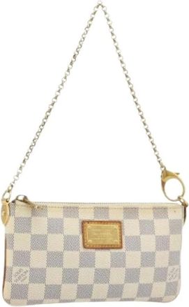 Louis Vuitton Pre-owned Mini Bags, female, White, Size: ONE SIZE Pre-owned Accessory Pouch