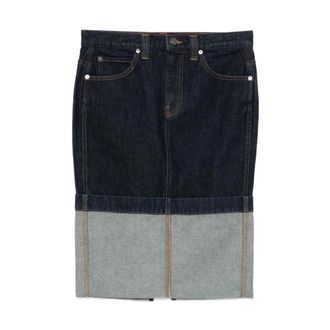 Khaite Denim Skirts, female, Blue, Size: W25 Kilian Skirt