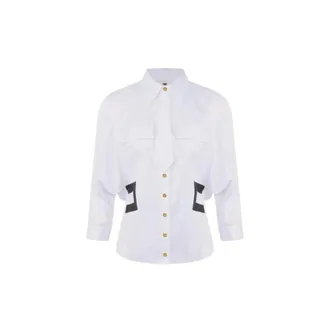 Elisabetta Franchi Mujer, Blusas y Camisas, Blanco, Talla: L