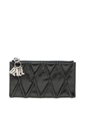 Diesel Card holder in quilted naplak leather - Card cases - Woman - Black