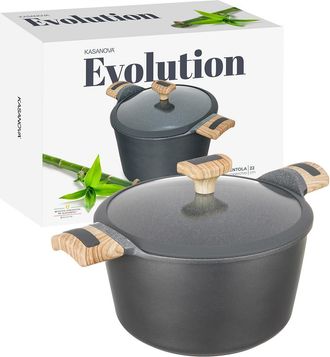KASANOVA Pentola 22 cm con coperchio Evolution