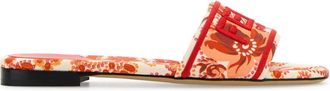 Fendi Printed Fabric Fendi Sunshine Slippers