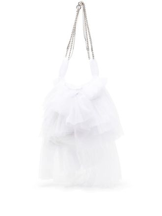 Collina Strada small Mist tulle crossbody bag - women - Polyester - One Size - White