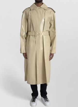 Bottega Veneta leather trench coat