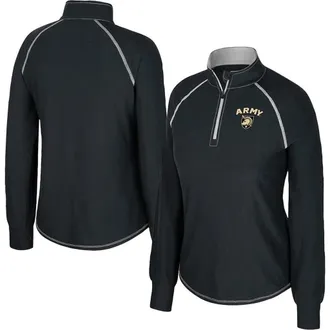 Colosseum Womens Colosseum Black Army Black Knights Bikram Raglan Quarter-Zip Top at Nordstrom, Size Xx-Large