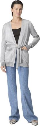 Missoni Viscose Lam&eacute; Cardigan With Belt in Light Blue at Nordstrom, Size 44 It