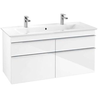 Villeroy & Boch Mueble De Ba&ntilde;o, 1153 X 590 X 502 Mm, Modelo Suspendido, En Madera Blanco Brillante