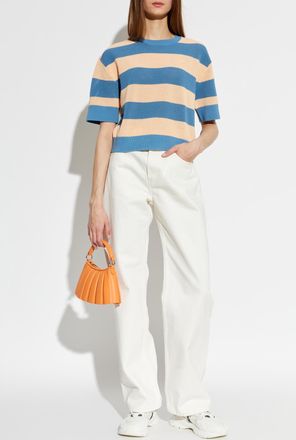 Lacoste Top With A Striped Pattern, Womens, Multicolour