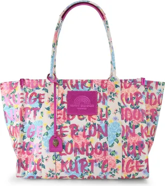 Kurt Geiger Womens Limehouse Lg Shopper Bag - Pink Fabric - One Size