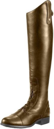 Generic Womens Riding Boots Equestrian Style - Flat Heel, Knee-High Leather Look, Wide Calf & Plus Size Available, Durable Pull-On Boots(Coffee,10.5 UK)