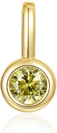 Lafonn Bezel Birthstone Charm Pendant in August - Light Green at Nordstrom