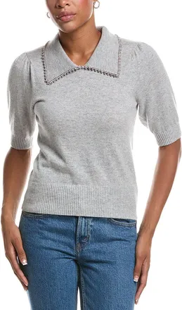 Autumn Cashmere Peter Pan Collar Cashmere Sweater